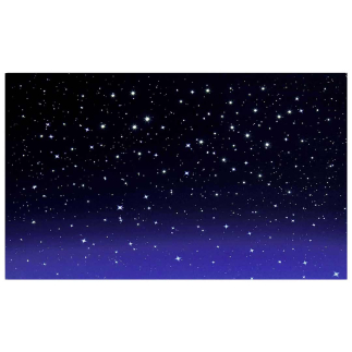 Sky panel with fiber optic stars 60 x 40
