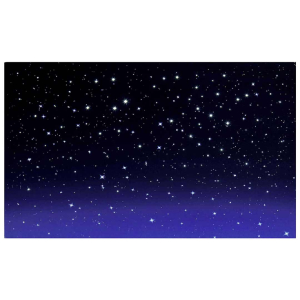 Sky panel with fiber optic stars 60 x 40