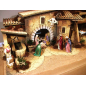 Presepe popolare con luci e fontana per statuine 12/13 cm - 100 x 50 x 40 cm Presepe popolare con luci e fontana per statuine 12/13 cm - 100 x 50 x 40 cm