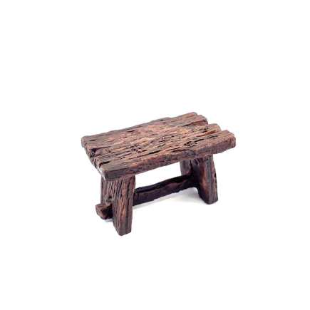 Nativity scene side table for 6–6.5 cm figurines with a wood-effect finish