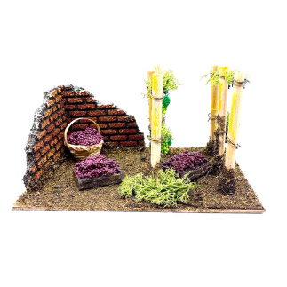 Vineyard corner for nativity scenes