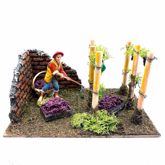 Vineyard corner for nativity scenes