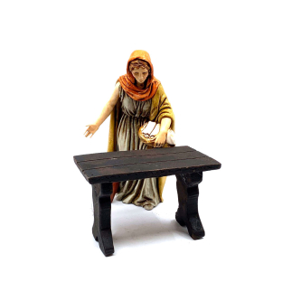 Resin nativity scene table for 11–13 cm figurines