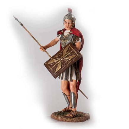 Roman soldier with spear and shield, 30 cm - Easter Statues