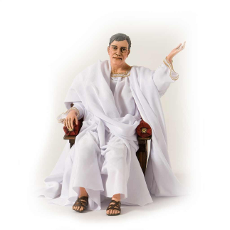 Pontius Pilate 30 cm with throne - Easter Statues
