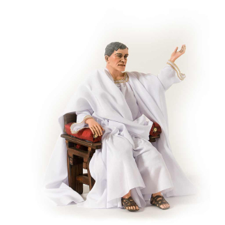 Pontius Pilate 30 cm with throne - Easter Statues
