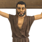 Thief in Crucifixion scene, 30 cm - Easter Statues Thief in Crucifixion scene, 30 cm - Easter Statues