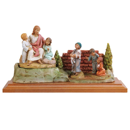 Fontanini scene of Jesus with children with 12 cm figures