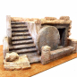 Resurrection / Tomb with side stairs - Easter Scenes Resurrection / Tomb with side stairs - Easter Scenes