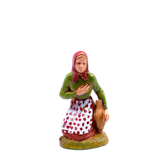 Kneeling woman with jug, 10 cm - Landi Moranduzzo figurines