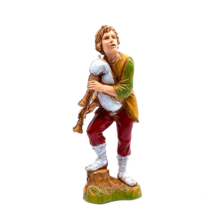 Young bagpiper 10 cm - Landi Moranduzzo figurines