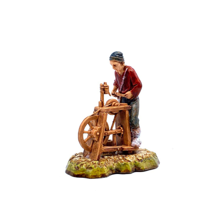 FADEDA 12 Statuine Presepe Johannes - 8 Cm, Dipinte A Mano, Dettagliate, Decorazione Natalizia Tavolo