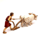 10 cm plow group - Landi Moranduzzo figurines