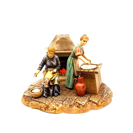 10 cm kitchen scene - Landi Moranduzzo figurines
