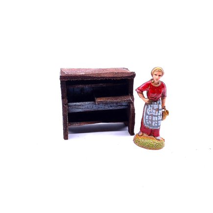Small sink / washbasin for 6–6.5 cm nativity figurines