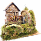 Working water mill for 6–12 cm nativity scene figurines