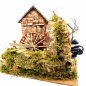 Working water mill for 6–12 cm nativity scene figurines