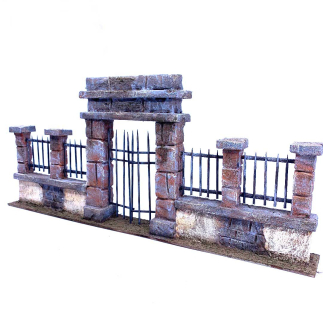 Gate with railing for 10–13 cm nativity figurines