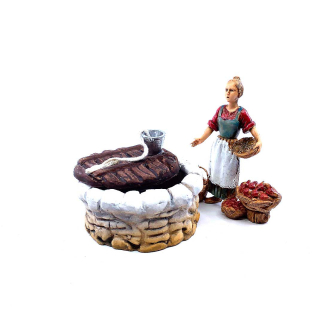 Small well for nativity scenes