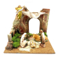 Nativity scene hut with arch