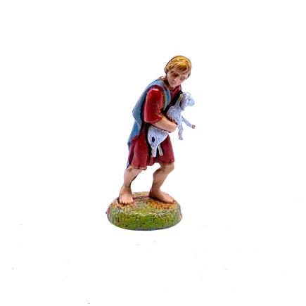 Man with lamb, 6 cm - Landi Moranduzzo figurines