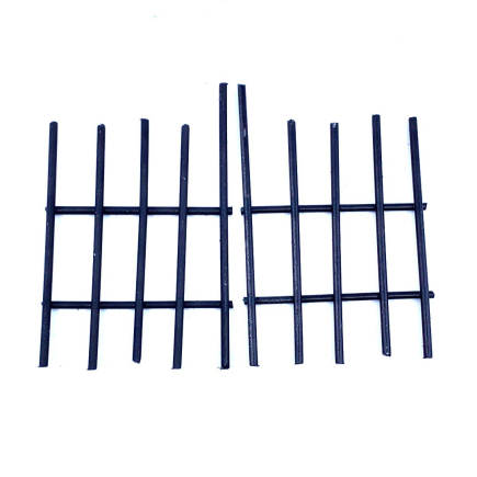Nativity scene gate - 2 iron doors, h 7 cm