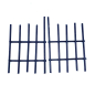 Nativity scene gate - 2 iron doors, h 7 cm