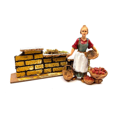 Brick nativity scene wall 15 x 5 x 3 cm