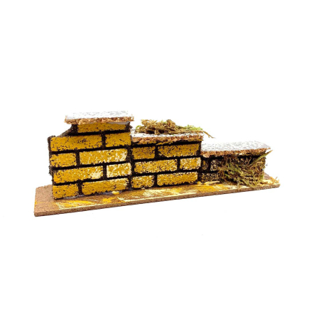 Brick nativity scene wall 15 x 5 x 3 cm
