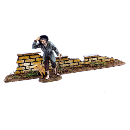 Brick nativity scene wall 35 x 7 x 4 cm