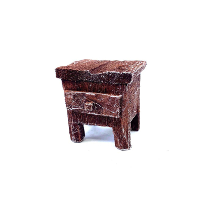 Bedside table for 9–10 cm nativity figurines - 3.5x2.5x3.5 cm
