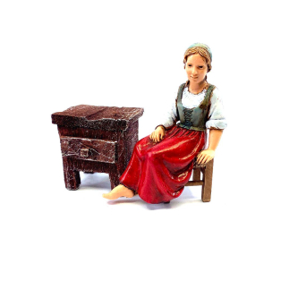 Bedside table for 9–10 cm nativity figurines - 3.5x2.5x3.5 cm