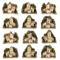 Nativity scene house 10 x 6 x 8 cm