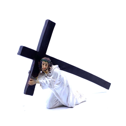 Jesus with the Cross - 9 cm