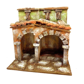 Type C house for 10 cm shepherd figurines - 25 x 15 x 20 cm