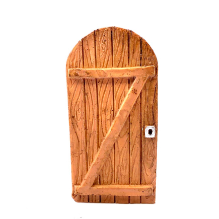Resin arched door, 11.5 x 5.5 cm