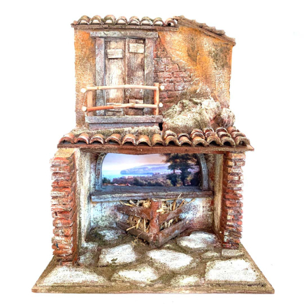 Type E hut / house for 10 cm figurines