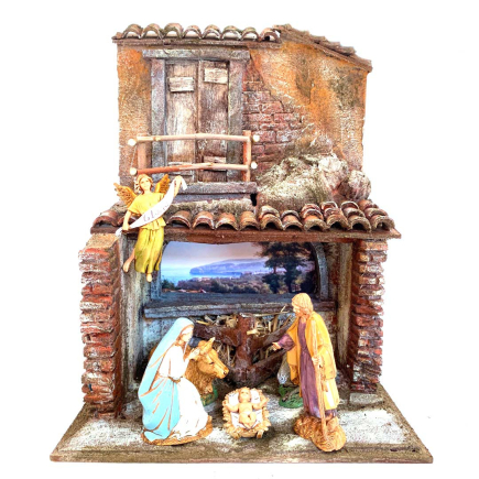 Type E hut / house for 10 cm figurines