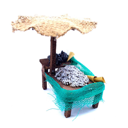 Fish stall for 10 cm figurines