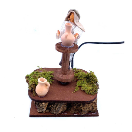 12 cm moving potter for nativity scenes