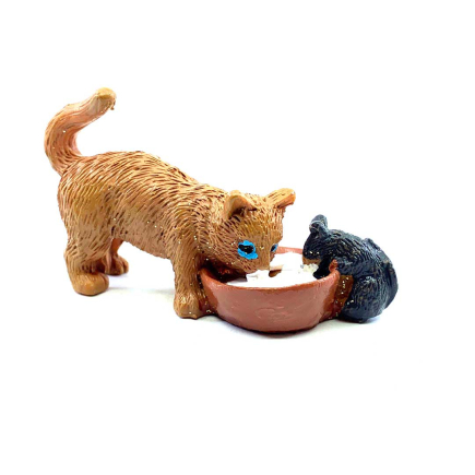 Cat and mouse for nativity scenes