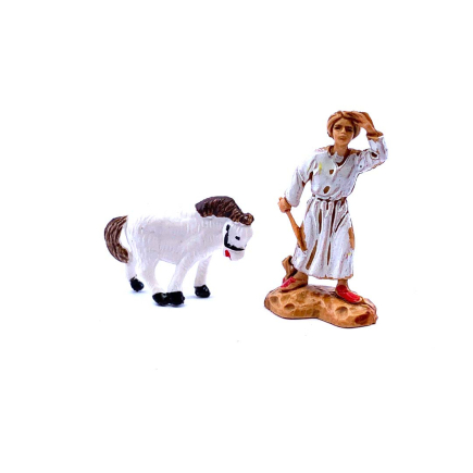 White horse 2 cm for nativity scenes