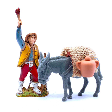 Donkey with amphorae for 8/10 cm