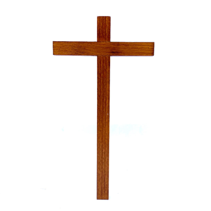 Wooden cross 23 x 13 cm - Fontanini statues 12 cm