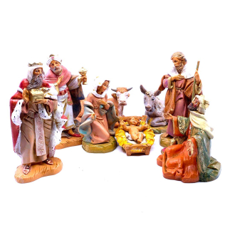 8-piece Nativity Scene - Fontanini 12 cm Statues