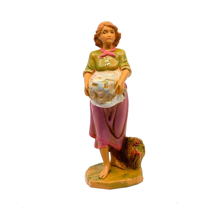 Shepherdess with cloths - 713 - Fontanini statues 12 cm