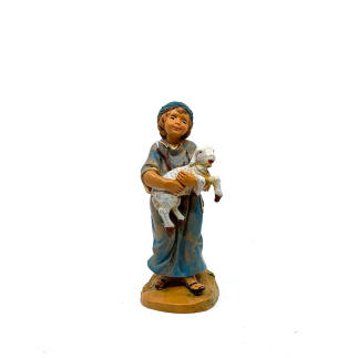 Young Man Holding a Lamb - 121 - Fontanini Statue 12 cm