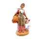 Shepherdess with a bundle of grass and goose - Fontanini Statue 12 cm
