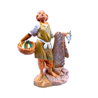 Fishmonger Shepherd - 172 - Fontanini Statue 12 cm
