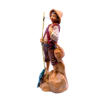 Fisherman Shepherd - 169 - Fontanini Statue 12 cm